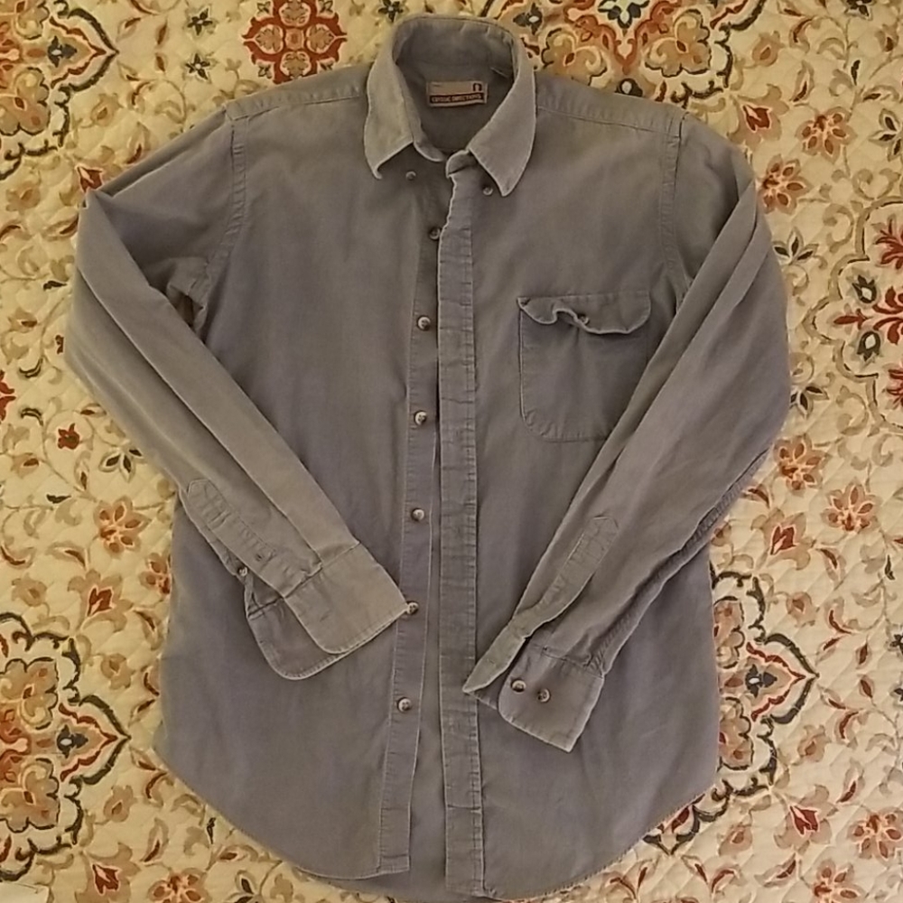 Vintage 100% Cotton Corduroy button-up Size S